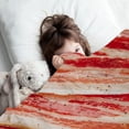 thumbnail image 6 of Yibo Food Bacon Blanket Flannel Soft and Comfortable Anti-static Bed Sofa Blanket, 6 of 7