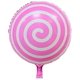 thumbnail image 5 of Globos de piruleta coloridos de 18 pulgadas, globos de papel de aluminio para dulces, globos de Mylar en espiral para decoraciones de fiesta, paquete de 24 Ormromra WRLF-709, 5 of 8