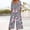 G_ Gray, variant on BVnarty Women V Neck Elbow Sleeve Small Floral Print Culotte Jumpsuit, Relaxed Silhouette Equipped With Side Pockets for Backyard Gathering Light Blue L