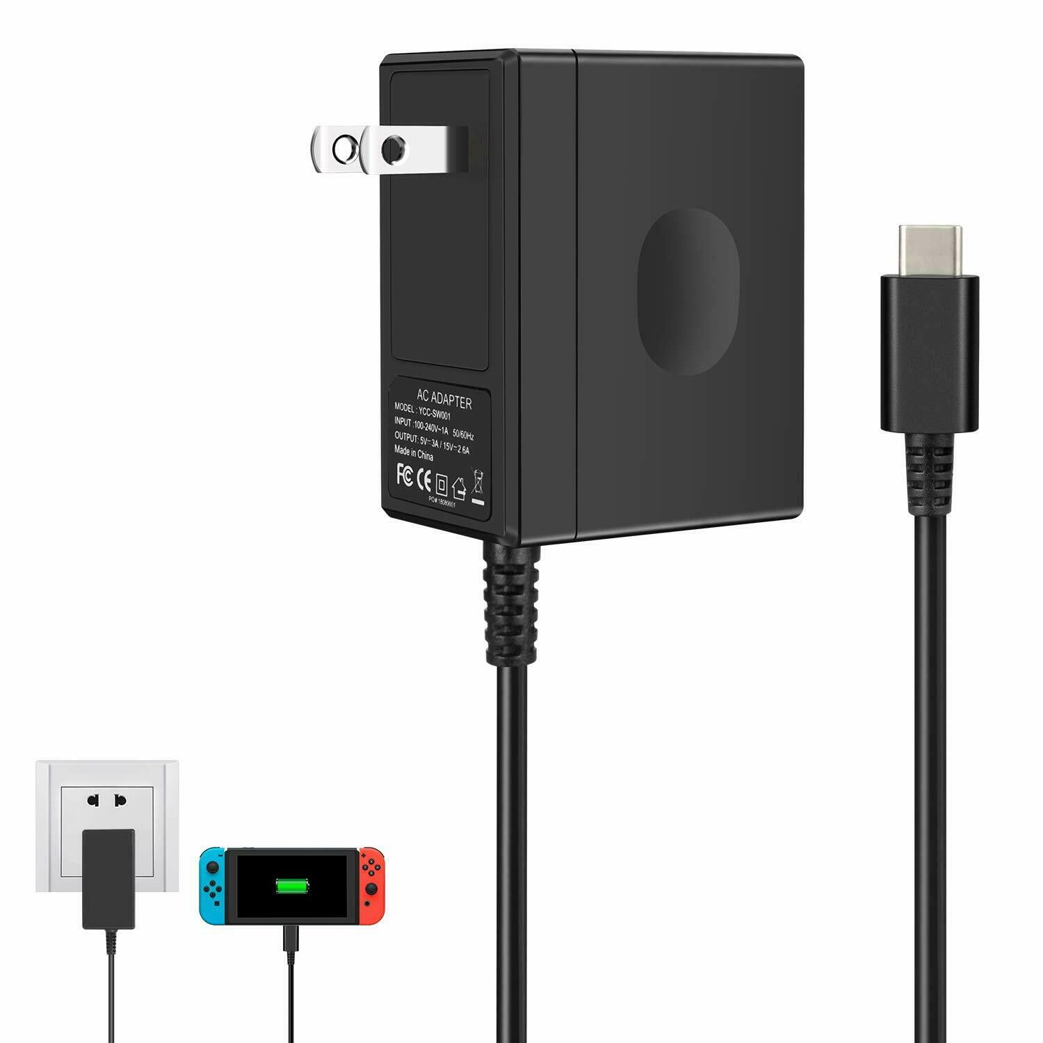 nintendo switch power cord for dock