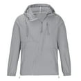 thumbnail image 4 of AnuYalue Lightweight Rain Jacket Men and Women Waterproof Windbreaker Raincoat Drawstring Pocket Long Sleeve Hooded Casual Jackets Fall Travel Hiking Windbreaker Outerwear, 4 of 6