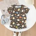 thumbnail image 4 of Grblisyd Girls 2 Piece Outfits Cute Animal Print Short Sleeve Crew Neck Tops and Elastic Waist Shorts Set Soft fashion Clothing Sets, 4 of 7