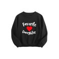 thumbnail image 4 of Favorite Daughter Sweatshirt, Long Sleeve Oversized Casual Fashion Graphic Pullover Tops For 𝓴𝓲𝓭𝓼,100cm, 4 of 5