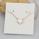 thumbnail image 1 of Collar corto con cadena de clavícula y forma de corazón de melocotón en forma de corazón de joyería europea y americana, 1 of 6