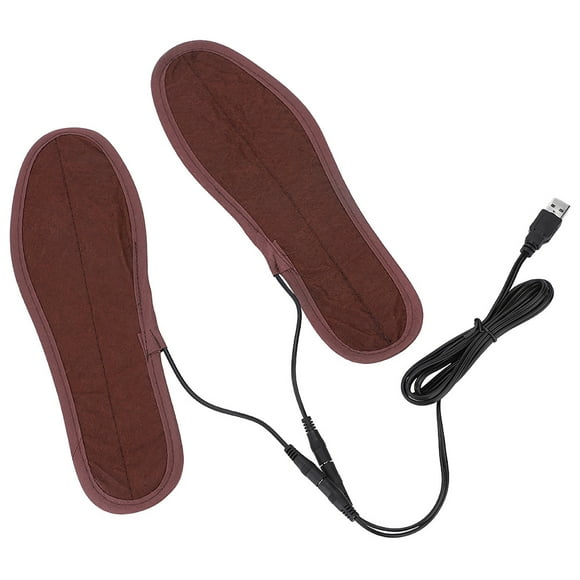 Semelles Chauffantes Électriques pour Chaussures, Confortables, Chauffe-Pieds, Contrôleur de Température (37-38)