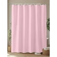 thumbnail image 4 of Fsddascl Solid Pink Shower Curtain Set - Small 36" x 72" Bathtub Curtain with 12 Hooks, Romantic Minimalism Abstract Denim Texture Waterproof Fabric Stall Shower Curtains for Bathroom/Bathtub, 4 of 6