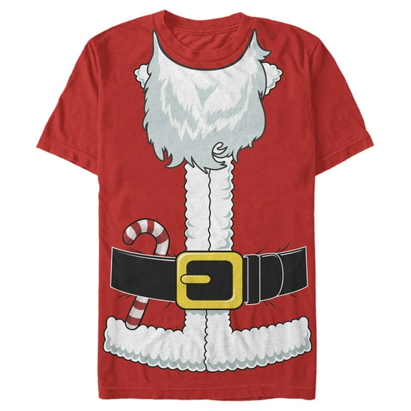 Men's Lost Gods Santa Costume Graphic Tee Red Medium