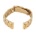 thumbnail image 1 of Quick Release Stainless Steel Watch Band - Double Lock Buckle Strap Gold For Men And Women, 1 of 8