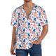 thumbnail image 1 of Fotbe American Gnomes Camisa Estampada de Manga Corta para Hombre, Casual de Verano, Estilo Playero, Sin Arrugas-4X-Large, 1 of 5