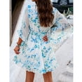 thumbnail image 5 of YNIQUE Women's Fashion Casual Loose V-Neck Half-Sleeved Floral Print Dress, 5 of 7