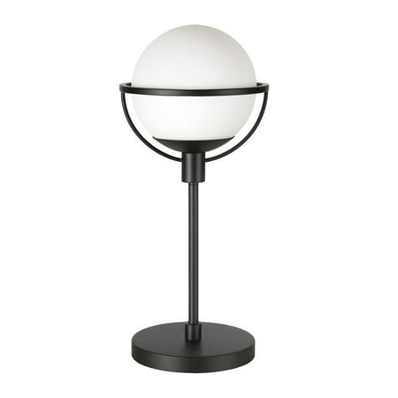 Cieonna Blackened Bronze Globe Table Lamp Blackened Bronze Black