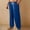 Navy, variant on pstuiky Wide Leg Pants Woman, Solid Color Loose Long Palazzo Pants Trousers with Pockets Athletic Women Pant Army Green L