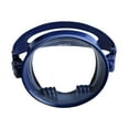 thumbnail image 3 of Máscara de buceo de una sola lente, gafas de natación, lentes transparentes a prueba de fugas, gafas profesionales antivaho de forma ovalada para bajo Azul oscuro, 3 of 8