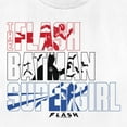 thumbnail image 2 of Women's The Flash Superheroes Silhouettes  Graphic Tee White X Large, 2 of 4