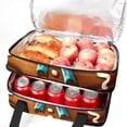 thumbnail image 5 of Christmas Double Layered Insulated Lunch Bag with Two Compartments, Large Capacity, Refrigerated, Hand-Carried - 7.1x11.4x16.1 Inches, 5 of 6