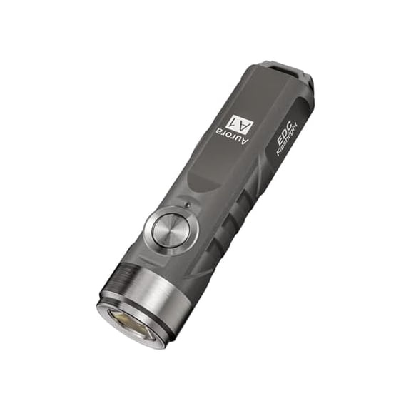 ZLC A1 Gen 4 Rechargeable EDC Keychain Flashlight 650 Lumens High Lumens Outdoor Mini Keychain Light for Everyday Carry, Camping, Thanksgiving (Grey)