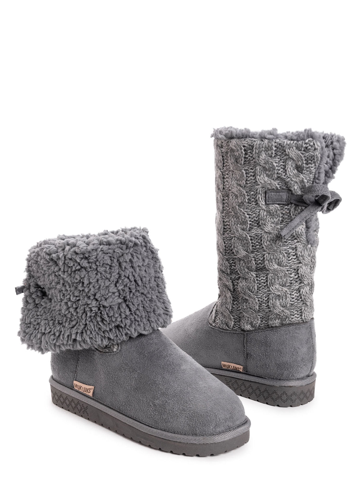 Muk Luks Women's Fold Over Boots (Wide 