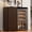 Coffee/Single Cabinet, variant on AHB 60" Coffee Bar Cabinet, Wine Bar Sideboard Buffet Cabinet with Mini Fridge Space and Hidden Trash Storage for Kitchen and Dining Room, Wood