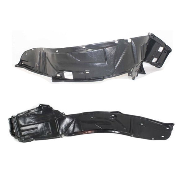 Front Inner Fender Liner Pair For 2003-2005 Nissan 350Z - Left & Right Splash Shield Set, Direct Fit Replacement