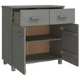 thumbnail image 5 of vidaXL Sideboard Hamar Light Grey 79x40x80 cm Solid Wood Pine 1 Shelf, 5 of 5
