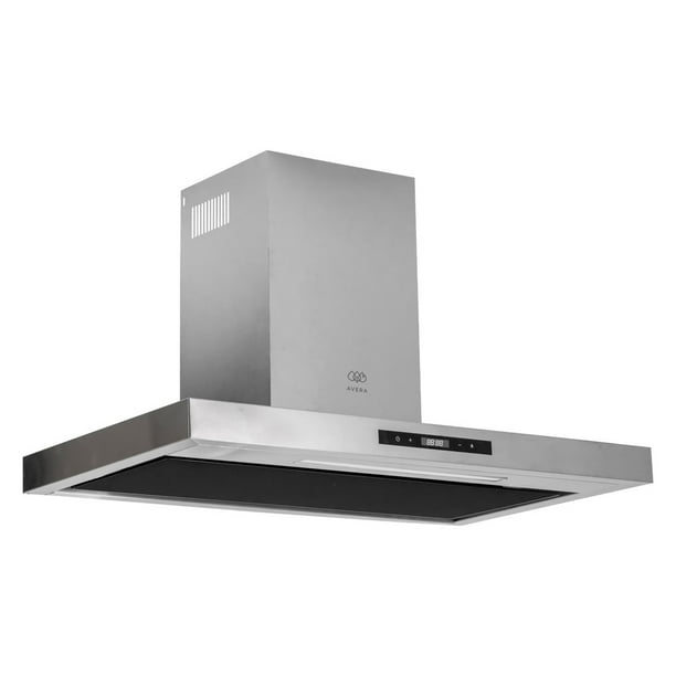 Campana para cocina de pared Tipo T 90 cm Acero Inoxidable, 3 Velocidades, Dos filtro de malla y dos filtros de carbón activado, Extrae y purifica, Control por gestos y panel digita AVERA CEV90G