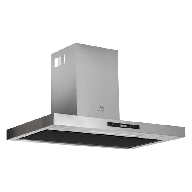 Campana para cocina de pared Tipo T 90 cm Acero Inoxidable, 3 Velocidades, Dos filtro de malla y dos filtros de carbón activado, Extrae y purifica, Control por gestos y panel digita AVERA CEV90G