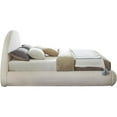 thumbnail image 6 of Pemberly Row Modern / Contemporary Soft Cream Teddy Fabric King Bed, 6 of 14