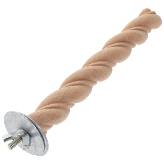 CTIRCHIU Perchoir en Bois Naturel pour Perroquets Support en Bois Perchoir avec Surface Résistante à l'Usure