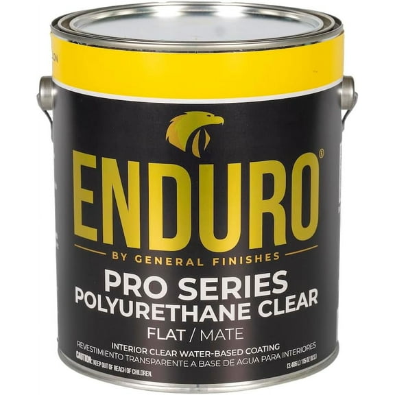 General Finishes Enduro Pro Series Clear Polyurethane, 1 Gallon, Flat