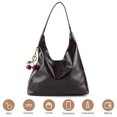 thumbnail image 1 of Superior Elegante Bolso Slouchy Transporte para Mujeres PU Gran Capacidad Con Cerezo Cierre Desplazamiento Suave, 1 of 9