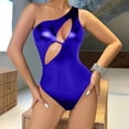 thumbnail image 4 of Warop Womens Shiny Patent Leather Bodysuit, Form-Fitting One-Piece Sexy Performance Wear for Nightclub and Beach Party, 4 of 6