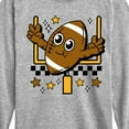 thumbnail image 3 of Instant Message - Football And Goalpost - Toddler & Youth Long Sleeve Graphic T-Shirt, 3 of 6