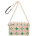 thumbnail image 2 of FORMRS Women Crossbody Purse with Chain Strap Vegan Leather Shoulder Handbag, Green Symmetrical Stars, 2 of 7