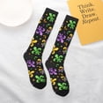 thumbnail image 5 of Salouo Mardi Gras Carnival4 Print Women's Men's Ankle Socks 1-pack Casual Athletic Socks for Unisex Adult Moisture-Wicking Socks for Daily Wear/Running/Sport, 5 of 8