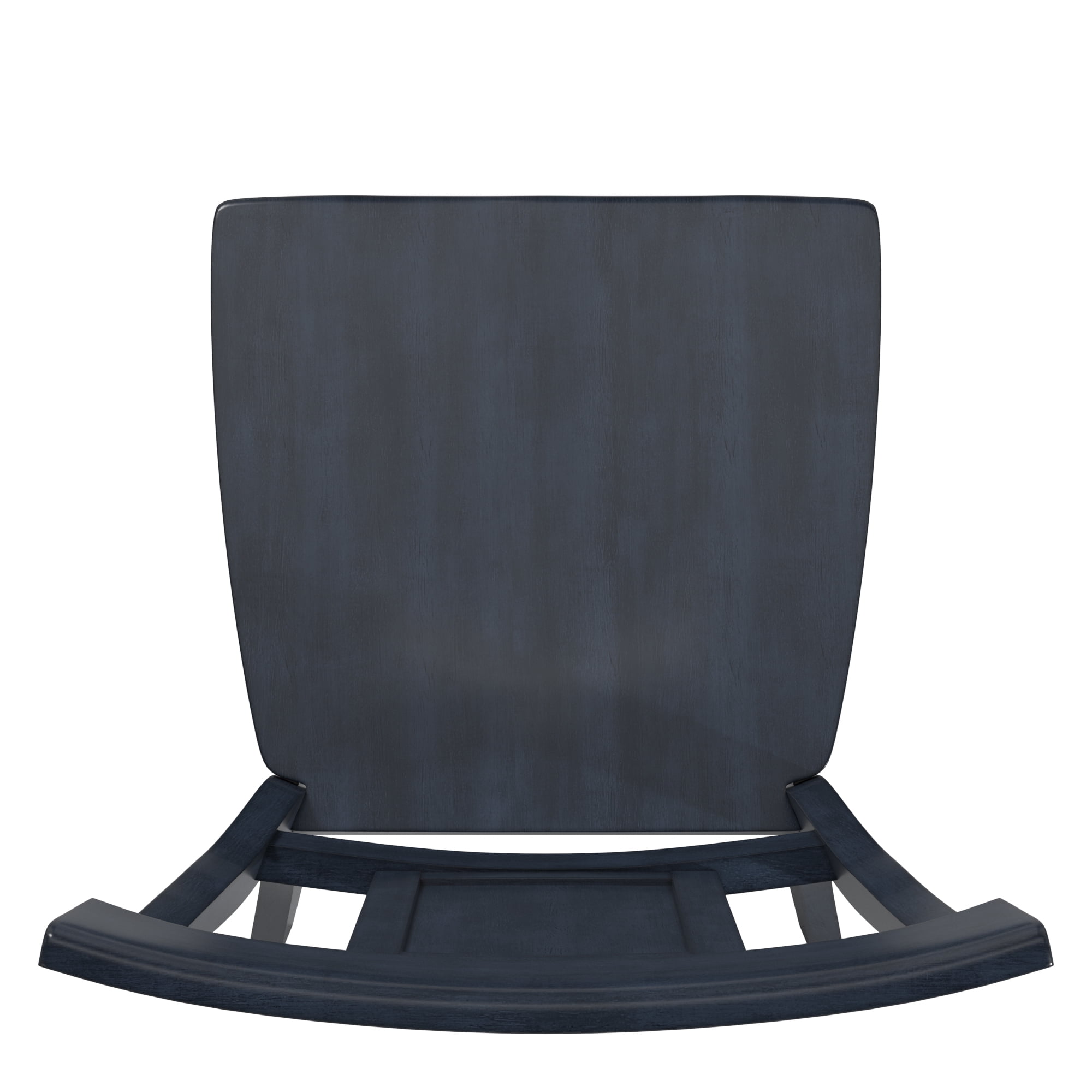 Weston Home Farmhouse Panel Back Wood Dining Side Chairs, Antique Denim (Set of 2)