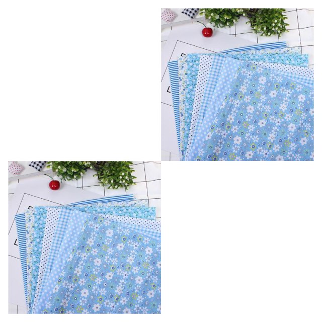 Yuarrent Juego de 7 Uds. De edredón de cuarto ancho surtido, tela de algodón para acolchar, juego de costura DIY Type1 NO1