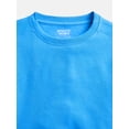 thumbnail image 4 of Athletic Works Girl's Active Fleece Crewneck Sweatshirt and Fleece Jogger Sweatpants Set, 2-Piece, Sizes 4-18 & Plus, 4 of 5