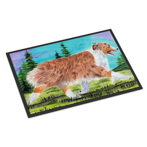 Carolines Treasures SS8423JMAT Australian Shepherd Doormat 24x36 36"L x 24"W multicolor