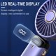 thumbnail image 5 of Ganfancp Ventilador de Mano Plegable Portátil de Compresión En Frío Ventilador de Mesa de Escritorio Recargable Por Usb con 5 Velocidades de Viento Pantalla Digital Led Soporte para Teléfono (5000Ma, 5 of 7