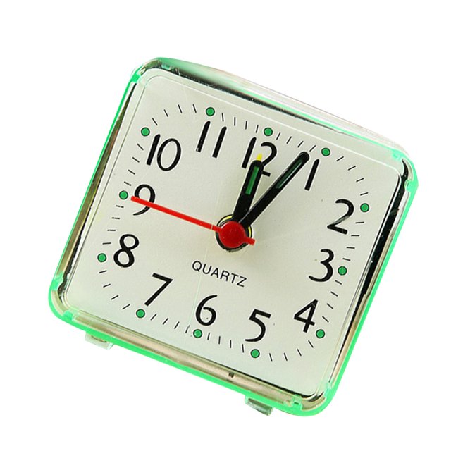 Table Quartz Clock Desk Alarm Battery Quartz table Powered Home Bedroom Kids Room Bedside Clock ABS Case