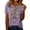 Light Purple, variant on Womens Tshirts Linen Heavy Boho Style Floral Embroidery Print Soft Breathable V Neck Short Sleeve Summer Daily Outdoor Trendy Tees