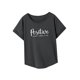 thumbnail image 5 of Camiseta para mujer verano elegante suave cómodo disfraz cuello redondo camiseta para viaje M, 5 of 7