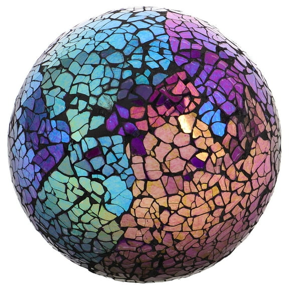 DRAFIDEEP Glass Balls 4 Inch Multi-Colored Glass Ball for Sunlight Reflective 1 Set