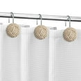 thumbnail image 2 of Juego de 12 ganchos para cortinas de ducha Sunlit Boho Knots Seaside, 2 of 5