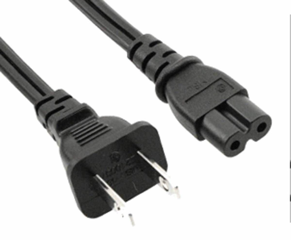 anekdote Smitsom gennemse 2-pack 2-prong AC Power Supply Cord Cable Adapter - Walmart.com