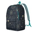thumbnail image 2 of Spacious Backpack with Mystical Celestial Sun and Moon Pattern, Perfect Gift for School, 2 of 5