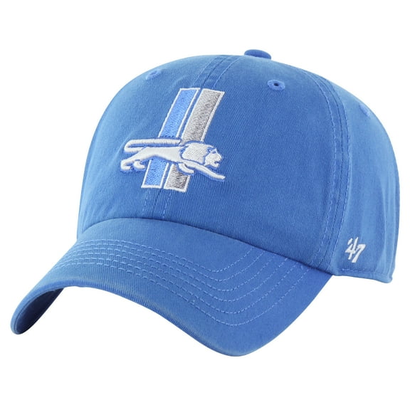 Men's '47 Blue Detroit Lions Gridiron Classics Franchise Fitted Hat