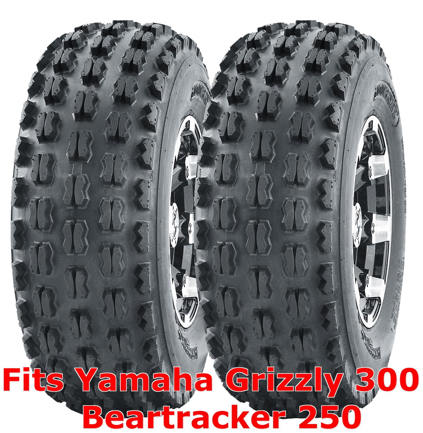 Yamaha Grizzly 300 Beartracker 250 ATV front tires set 22x7-10 22x7x10