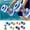 Gray, variant on EVA Foam Water Aerobics Dumbbells for Pool Exercise - Lightweight Floating Barbells, Aqua Fitness Training, Swim Workout Equipment, 10.6x6 Inches, High Buoyancy & Comfortable Grip