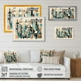 thumbnail image 4 of Designart "Blue And Black Geometric Shadows II" Minimalism Canvas Art Print, 4 of 5
